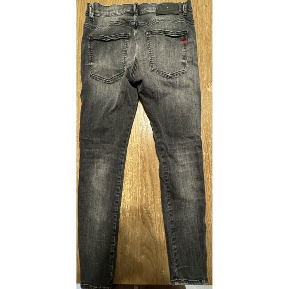 Diesel D-istort Skinny 30x28 Stretch Black Dark Gray Jeans 069RL - Picture 11 of 14